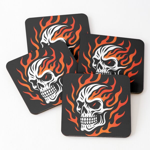 Item preview, Flame Skull Tribal · Tribal Flame Skull designed and sold by DjokosDisigns.