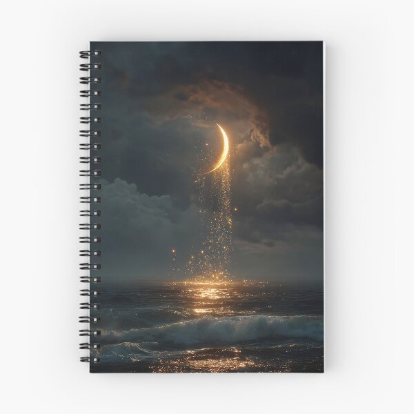 Item preview, Golden Moon Falling Into the Ocean designed and sold by Guesso.