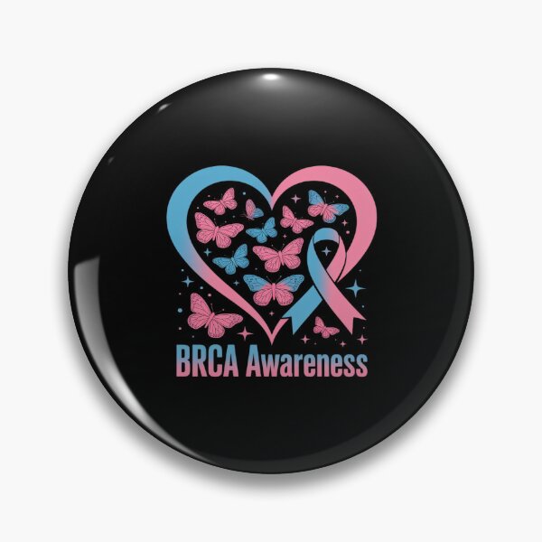 Item preview, BRCA Awareness heart Ribbons And Butterflies designed and sold by August4Laughs25.