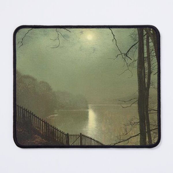 Item preview, Moonlight on the Lake, Roundhay Park, Leeds – John Atkinson Grimshaw (1872) designed and sold by Art Outlaws.