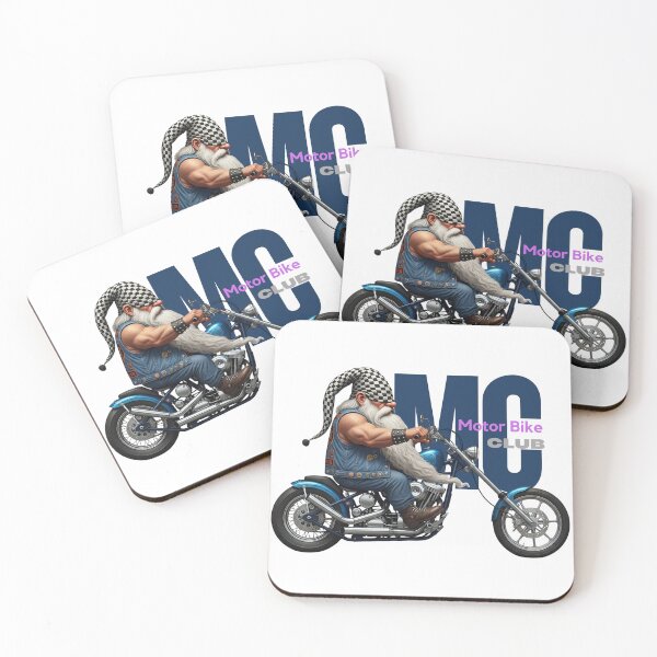 Item preview, Chopper Riding Gnome Biker T-shirt - Fun Fantasy Motorcycle Club Design designed and sold by DisignByPrince.