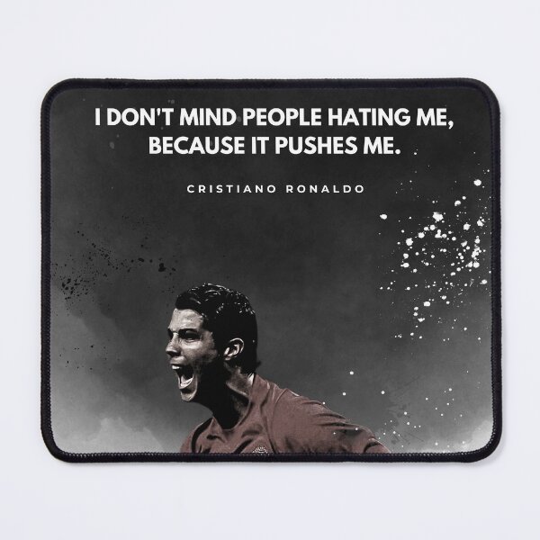 Item preview, Cristiano Ronaldo Motivational Quote Portrait designed and sold by SuccessInsanity.