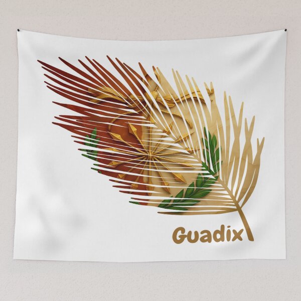 Item preview, Abstract Flag of Guadix – Feather Shape Design designed and sold by ArteJorge48.