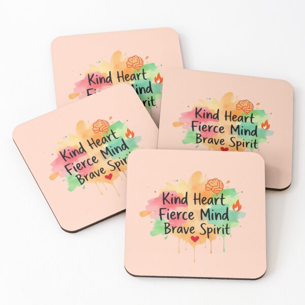 Item preview, Kind Heart Fierce Mind Brave Spirit | Inspirational Quote designed and sold by NewAspect.
