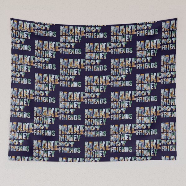 Item preview, make money not friend Unisex funny gift167 Oversized  designed and sold by LandMeetSky.