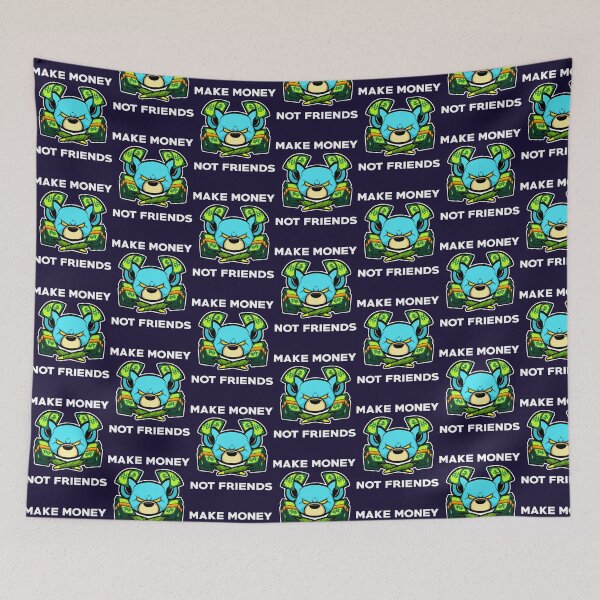 Item preview, MAKE MONEY NOT FRIENDS201 designed and sold by LandMeetSky.