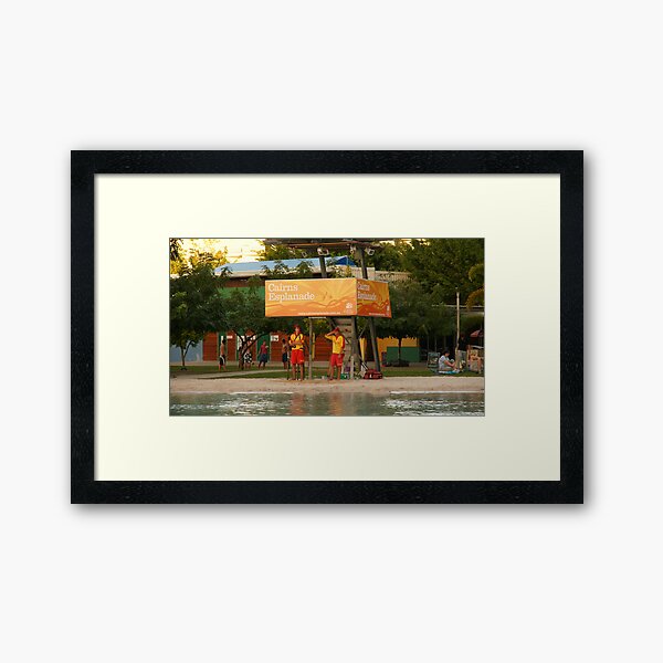 Cairns Lagoon Lifesavers Framed Art Print