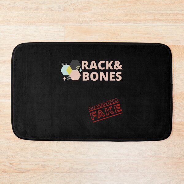 Item preview, RACK &amp_ BONES Guaranteed Fake - Funny fake copied logo design designed and sold by LandMeetSky.