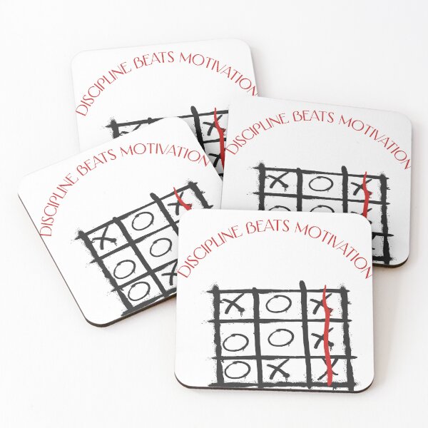 Item preview, Discipline Beats Motivation – Motivational Mindset designed and sold by lapiazzakunst.