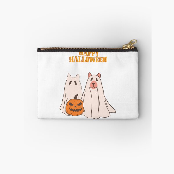 Item preview, Happy Halloween. Cat And Dog as Funny Ghosts. designed and sold by Dinasshop.
