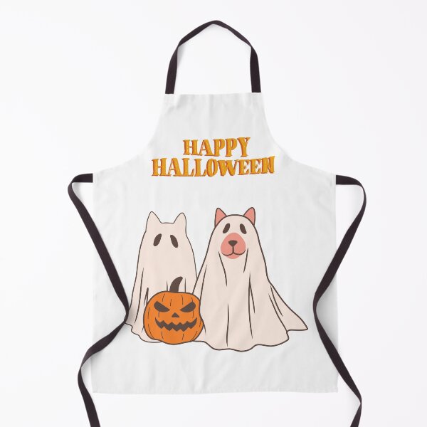 Item preview, Happy Halloween. Cat And Dog as Funny Ghosts. designed and sold by Dinasshop.