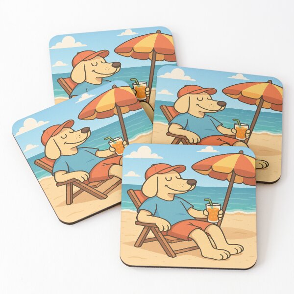 Item preview, chill dog basking in the beach sun. designed and sold by New Age Images.