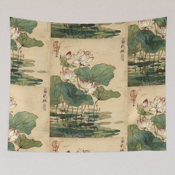 Item preview, The Elegant Vintage Botanical Japanese Art designed and sold by bapupa.
