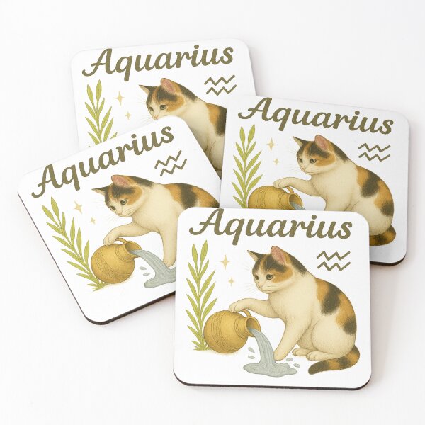 Item preview, Zodiac Cat – Aquarius | Funny Realistic Astrology Art designed and sold by PureConcept.