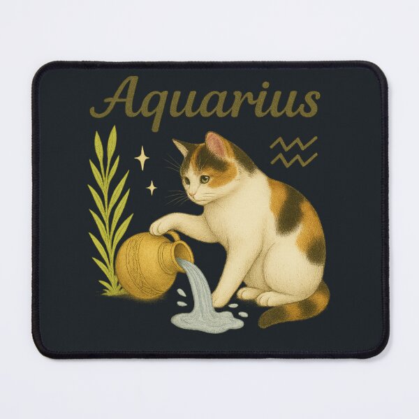 Item preview, Zodiac Cat – Aquarius | Funny Realistic Astrology Art designed and sold by PureConcept.