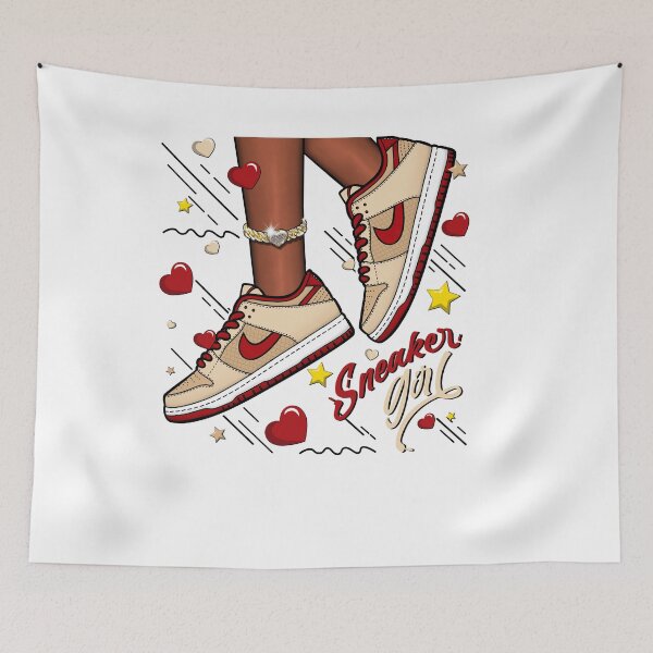 Item preview,  To Match Dunk Low Strawberry Waffle - SNEAKER Girl Heart Flying  designed and sold by lnaylor01.