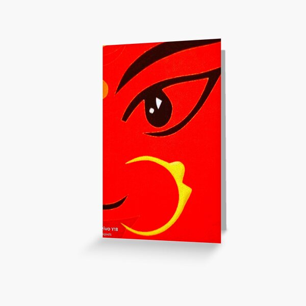 Devi maa red Greeting Card