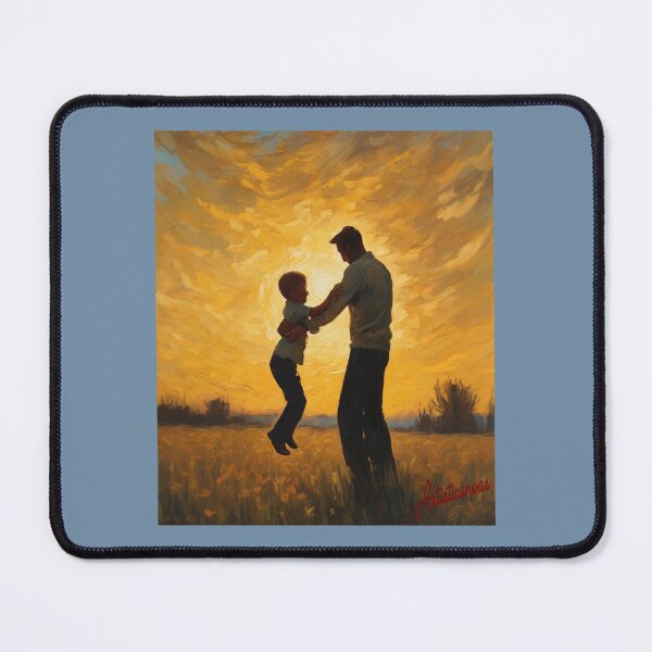 Item preview, "Golden Bond: Father and Son at Sunset" designed and sold by Artisticanvas.