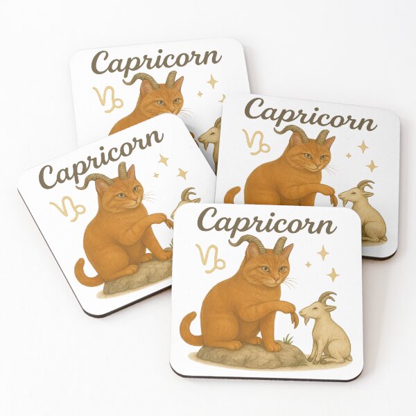 Item preview, Zodiac Cat – Capricorn | Funny Realistic Astrology Art designed and sold by PureConcept.