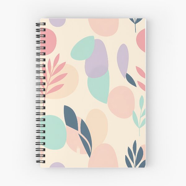 Item preview, Leaves & Geometric Shapes, Abstract Pastel Modern, Abstract Stylize, Repeated Texture Pattern (image size 8320x12480) designed and sold by Digital-Davinci.