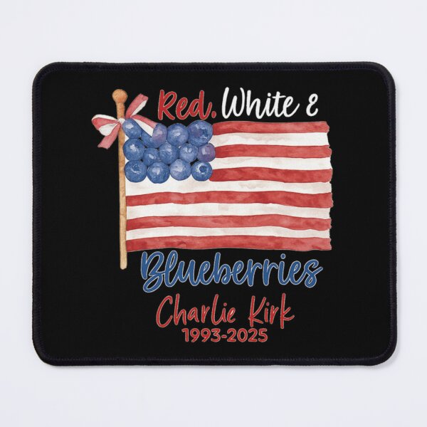 Item preview, Red White & Blueberries Coquette Flag, Charlie Kirk designed and sold by ClaireHelle.
