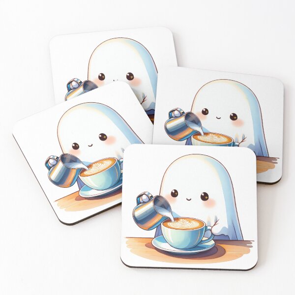 Item preview, Cute Ghost Barista – Coffee Lover Design designed and sold by Ombrya.