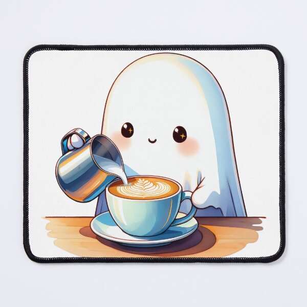 Item preview, Cute Ghost Barista – Coffee Lover Design designed and sold by Ombrya.