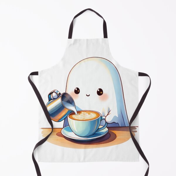 Item preview, Cute Ghost Barista – Coffee Lover Design designed and sold by Ombrya.