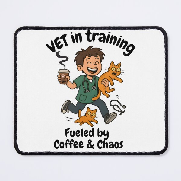 Item preview, Vet Student Gift – Coffee, Cat & Chaos - "Vet in Training Fueled by Coffee & Chaos" designed and sold by Bettybee00.