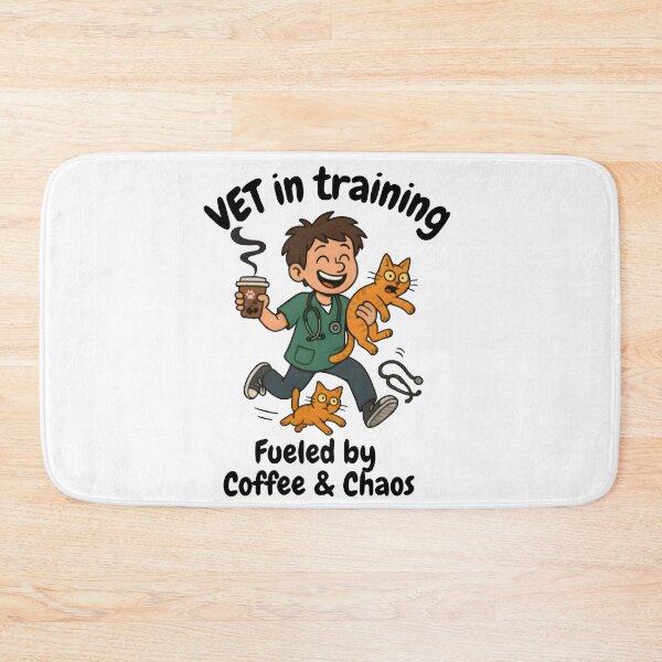Item preview, Vet Student Gift – Coffee, Cat & Chaos - "Vet in Training Fueled by Coffee & Chaos" designed and sold by Bettybee00.