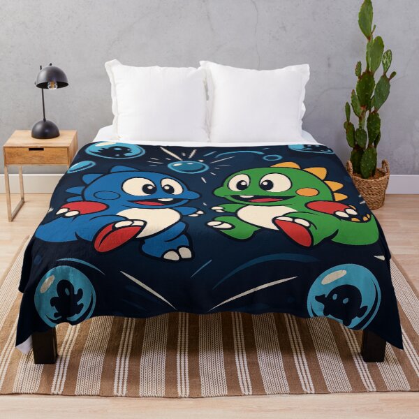 Artikelvorschau, Bubble Bobble – Klassisches Retro-Arcade-Spiel entworfen und verkauft von Retr0Tshirts.