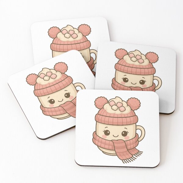 Artikelvorschau, Süße Herbst-Kakao-Mädchen-Tasse – Kawaii Cozy Fall Vibes entworfen und verkauft von CanvasFox.
