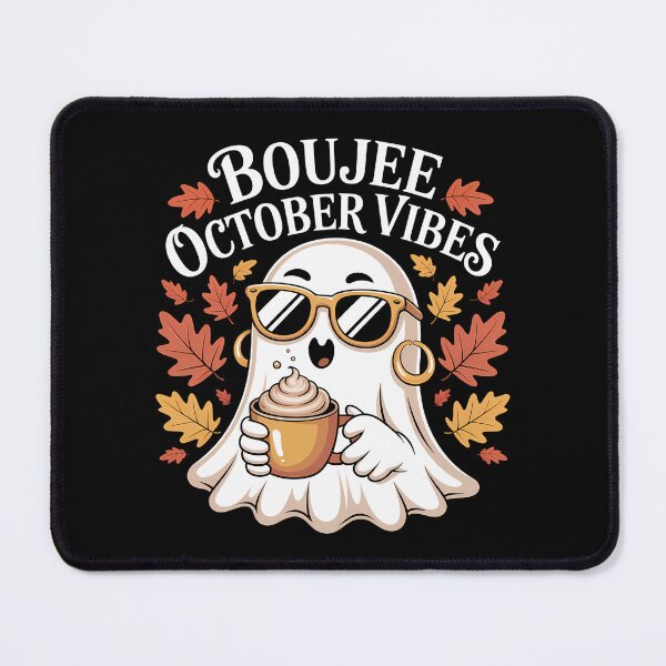 Item preview, Boujee October Vibes Ghost Halloween - the perfect gift for pumpkin spice lovers, spooky season fans, and anyone who adores cozy autumn vibes. designed and sold by ZyziowskyArt.