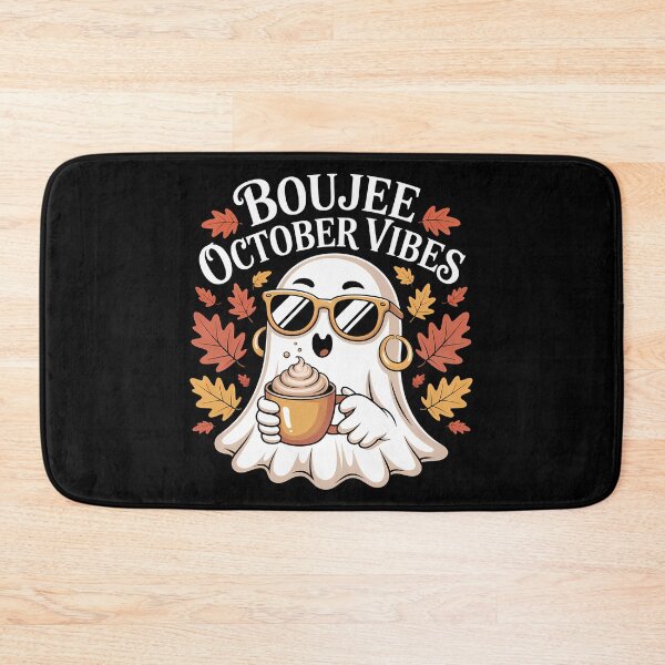 Item preview, Boujee October Vibes Ghost Halloween - the perfect gift for pumpkin spice lovers, spooky season fans, and anyone who adores cozy autumn vibes. designed and sold by ZyziowskyArt.