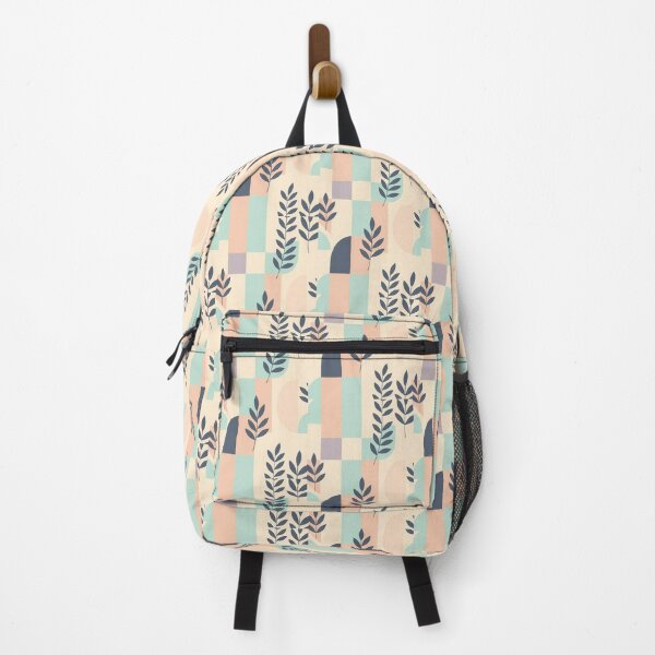 Item preview, Leaves & Geometric Shapes, Abstract Pastel Modern, Abstract Stylize, Repeated Texture Pattern (image size 8320x12480) designed and sold by Digital-Davinci.