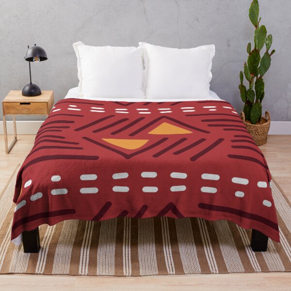 Item preview, Authentic red bogolan pattern designed and sold by Wolagno.