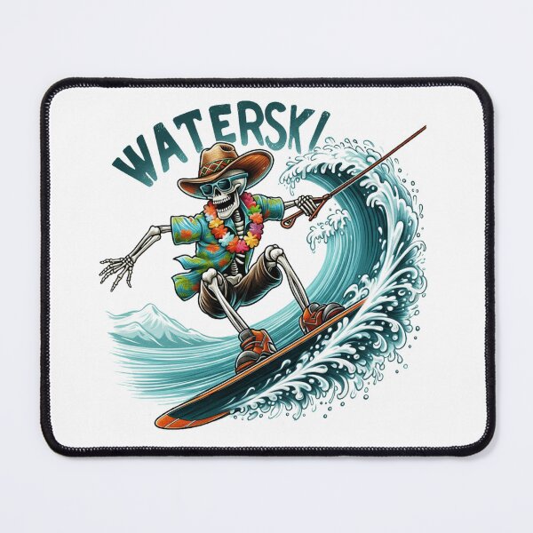 Item preview, Waterski Skeleton Sticker, decal designed and sold by clintang.