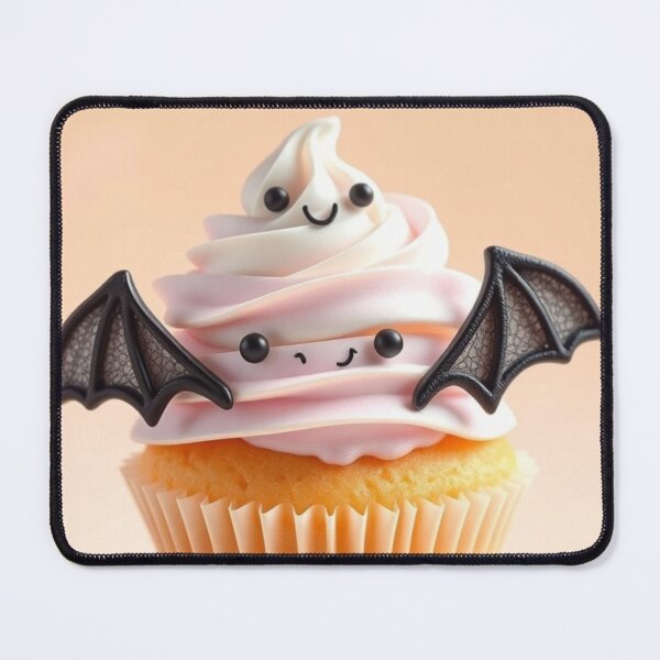 Item preview, Kawaii Bat Cupcake – Cute Ghost Halloween Dessert Shirt designed and sold by ArmaanArts.