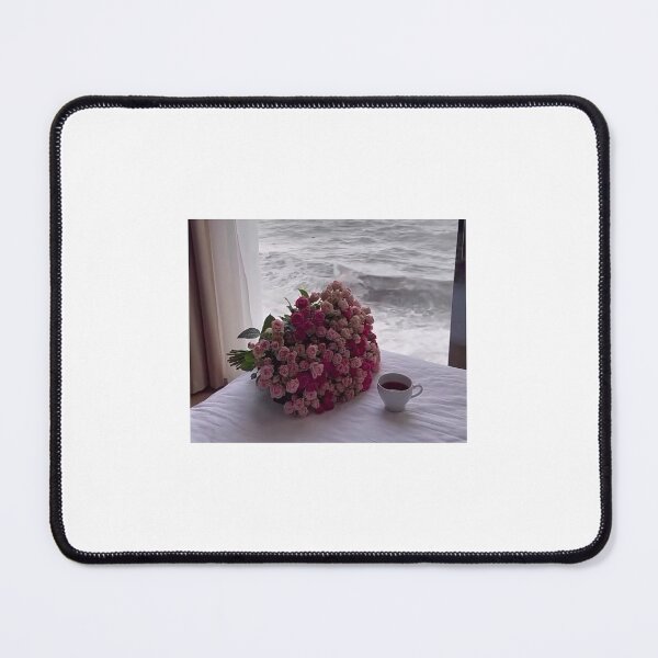 Item preview, Blumenstrauß am Fenster mit Kaffee am Strand • Flowers & Coffee by the Beach Window • Strandmoment – Blumen, Kaffee und Ruhe designed and sold by Yaroplanner.