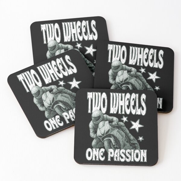 Item preview, TWO WHEELS ONE PASSION motorcycle fanatic motorbike rider road racing motorsport  designed and sold by Jt41.