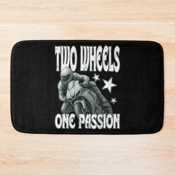 Item preview, TWO WHEELS ONE PASSION motorcycle fanatic motorbike rider road racing motorsport  designed and sold by Jt41.