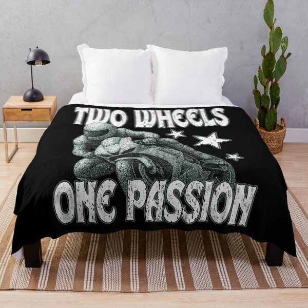 Item preview, TWO WHEELS ONE PASSION motorcycle fanatic motorbike rider road racing motorsport  designed and sold by Jt41.
