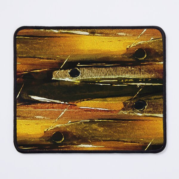 Item preview, Schooling Fish Painterly Rustic Abstract designed and sold by Artistestella.