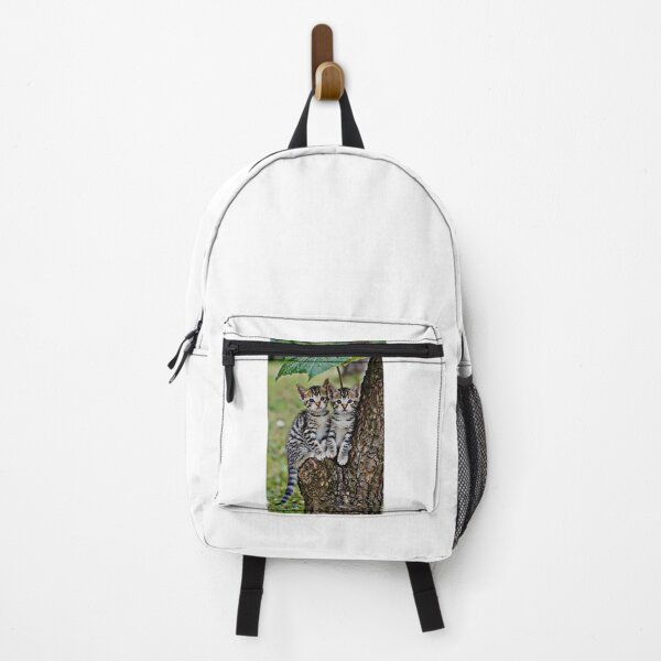 Item preview, •	Zwei Katzen unter Blätterschirm im Baum 	•	Two Cats under Leaf Umbrella in Tree 	•	Katzen & Natur – Magischer Moment designed and sold by Yaroplanner.