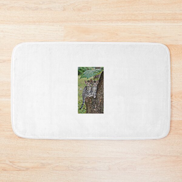Item preview, •	Zwei Katzen unter Blätterschirm im Baum 	•	Two Cats under Leaf Umbrella in Tree 	•	Katzen & Natur – Magischer Moment designed and sold by Yaroplanner.