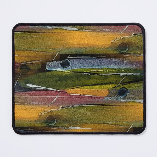 Item preview, Schooling Fish Painterly Rustic Abstract designed and sold by Artistestella.