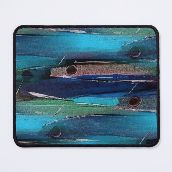 Item preview, Schooling Fish Painterly Rustic Abstract designed and sold by Artistestella.