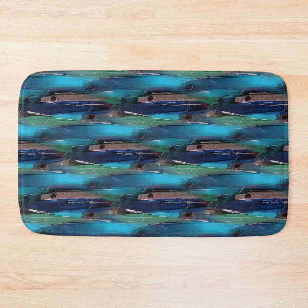 Item preview, Schooling Fish Painterly Rustic Abstract  designed and sold by Artistestella.