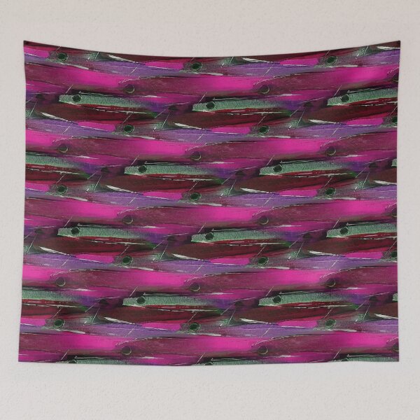 Item preview, Schooling Fish Painterly Rustic Abstract  designed and sold by Artistestella.