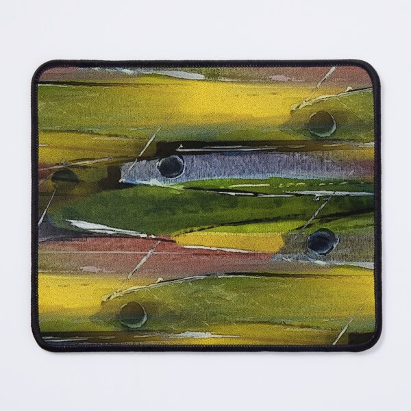 Item preview, Schooling Fish Painterly Rustic Abstract designed and sold by Artistestella.